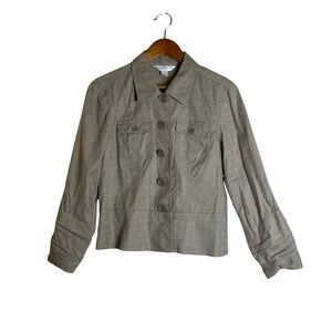 Christopher & banks beige lightweight blazer.